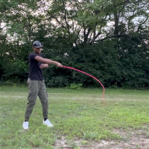 Cracking a 7 foot bullwhip.