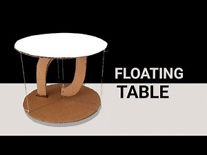 How to make an Anti-Gravity Floating Table | TENSEGRITY PROJECT MODEL