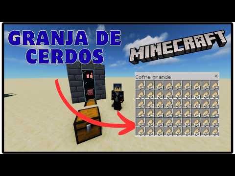 Cómo hacer una granja de CERDOS para Minecraft 1.21.11-JAVA-Tutorial en Español ✅