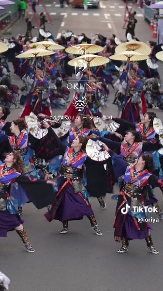 100人でのよさこいソーラン祭り演舞！番傘や纏隊も追加