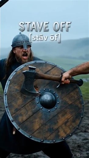 ​🛡️ Viking Power Words: STAVE OFF! #Shorts #EnglishVocabulary