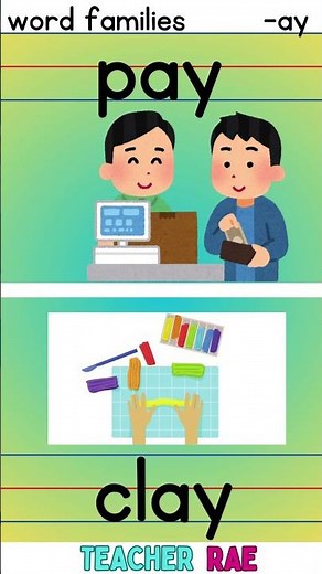 words families -ay || reading for beginners || kindergarten || grade 1