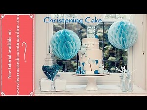 Double Barrel Christening Cake