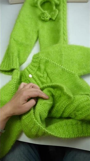 Sweater hidden thread head毛衣藏线头