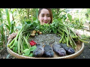 Yummy Climbing Perch Fish Sour Soup Cooking River Shrimp Recipe - Climbing Perch - Cooking With Sros