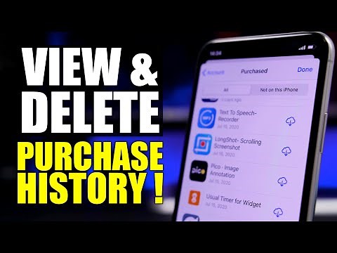 How To VIEW & DELETE iPhone / App Store Purchase History !