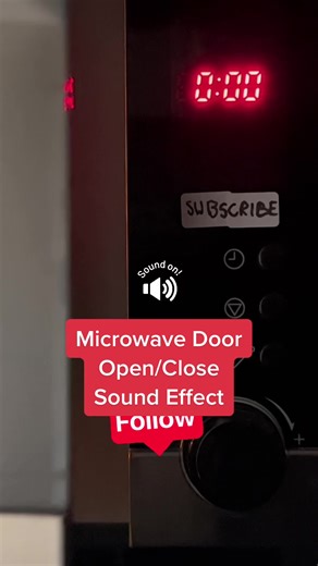Microwave Door Open Close Sound Effect