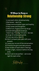 177K views · 1.3K reactions | 15 Ways to Keep a Relationship Strong | Relationship guide | Facebook