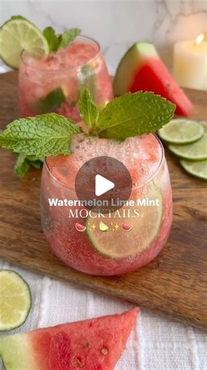 Maria Gabriela | Sparkling watermelon lime mocktail🍉✨ Elevate your next party with @Tossware cups! They’re adorable, 100% recyclable, and shatterproof. I... | Instagram