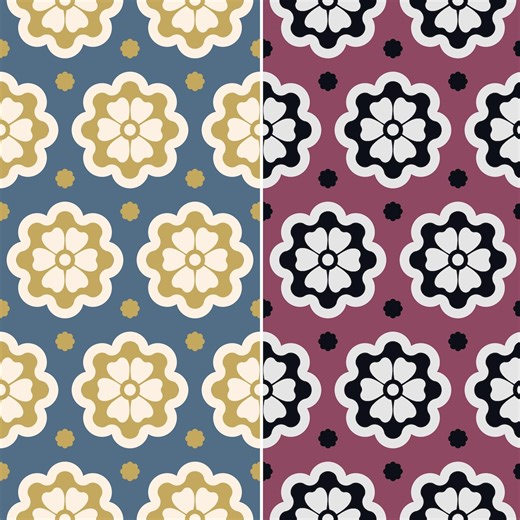Bundle#12 Retro Floral Seamless Pattern SVG, Groovy Flower Sublimation Prints, Boho Home Decor. - Etsy