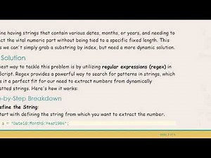 Extracting Numbers from a Dynamic String in JavaScript: The Complete Guide