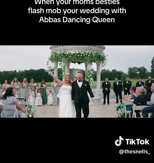 Mom's Surprise Flash Mob Dances to ABBA at Wedding