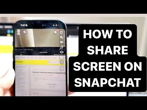 How To Share Screen On Snapchat!