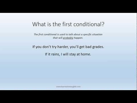 Zero and First Conditionals (English Grammar)