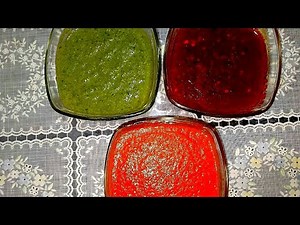 3 Simple and Quick chutney recipes / Indian dips recipe / Indian sauces