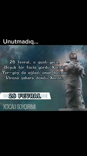 Xocalı Soyqırımı: Unutmadıq, Şeirlərimizlə Yaşadırıq