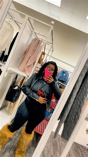 Fashion Nova biker leather jacket