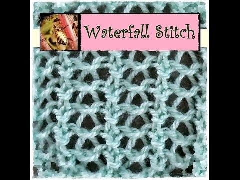 Loom Knitting Waterfall Stitch