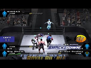5 Hackers in One Royal Rumble?! Unbelievable Match! #smackdown #smackdownpain #ps2games #ps2