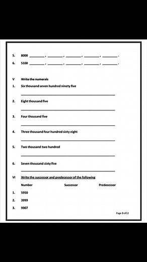 9.1K views · 28 reactions | Maths Worksheets Grade 2/3 | Divine Light Special | Facebook