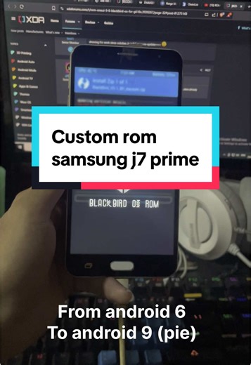 Update Samsung J7 Prime to Android 9 with Custom ROM