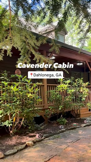 If cozy mountain mornings and peaceful forest views are your vibe, the Cavender Cabin is calling your name! Complete with a kitchen, hot tub, outdoor fire pit, and game room downstairs, this 7-bed cabin is perfect for families (and pups)! 🏡✨ Book a stay here! 👉 https://bit.ly/44TzHlB | Discover Dahlonega, Georgia