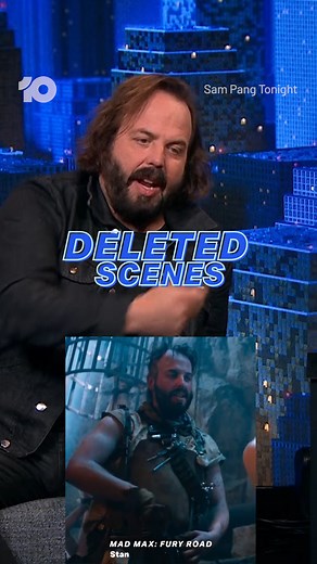 Chatting deleted scenes from Mad Max: Fury Road with Angus Sampson. #SamPangTonight | Stream Free on Channel 10 | Sam Pang Tonight