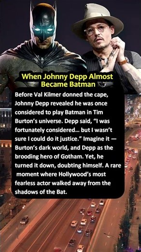 Johnny Depp Once Considered to Play Batman in Tim Burton’s Universe but Turned It Down #truestory