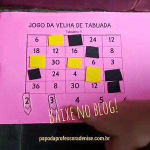 Baixe e imprima o Jogo da Velha de Tabuada, um excelente jogo que ajuda as crianças na agilidade do cálculo mental e resolução de problemas. ☺ ↘Saber a tabuada é importante para agilizar a resolução de problemas na escola e no cotidiano! ↘ Acesse ▶ www.papodaprofessoradenise.com.br/tabuada-divertida-com-o-jogo-da-velha-de-tabuada/ #NoBlogPPD #didaticappd #dinamicappd #papodaprofessoradenise #Aprendizagem #aprenderbrincando #Criança #Educação #EducaçãoDeQualidade #ensinar #Pedagogia #Professora #