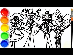How to draw Hazbin Hotel | Charlie, Vox, Valentino | Hazbin Hotel