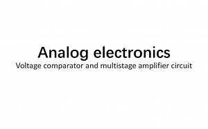 Voltage comparator and multistage amplifier circuit