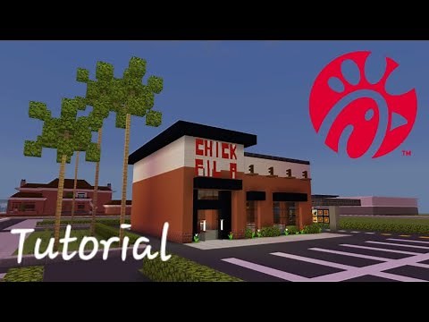 Tutorial: How to make a Chick-Fil-A Restaurant IN MINECRAFT!!!!!