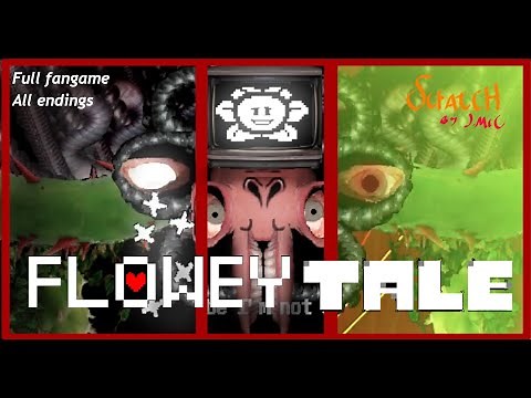 [FLOWEYTALE Au] Omega Flowey fight|All Endings|Easter eegs|No deaths| Scratch