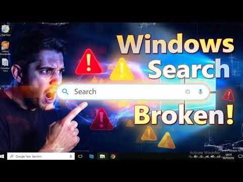 How to Fix a broken Windows search after Anniversary update