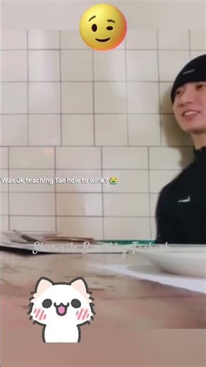 😱 V is taking wink tutorial class from his hubby JK 🫣🤭🤧#taekook #youtubeshorts #vkook #shorts