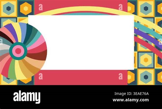 Retro 70s Background animation with Groovy 1970s art video. Minimalistic Vintage design, old-fashioned color artwork Stock Video Footage - Alamy