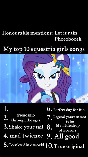 Top 10 Equestria Girls Songs Revealed!