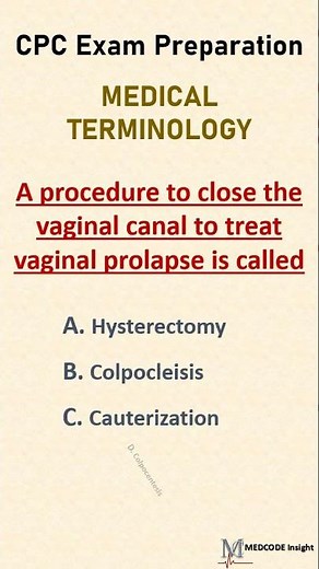CPC Exams Preparation Medical terminology