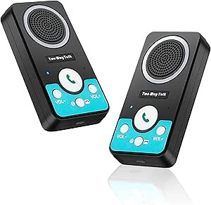 Intercoms Wireless for Home, 2 Way Audio Hands-Free Long Range Wireless Intercom System, 4 Ringtones 8 Volume Levels, Up to 10 Days Standby Intercom Syetem for House, Office, Classroom, Black