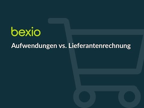 Aufwandsrechnungen vs. Lieferantenrechnungen | bexio Tutorial
