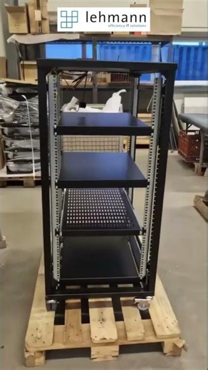 Custom Server Cabinet Assembly with Sliding Hardware Drawers