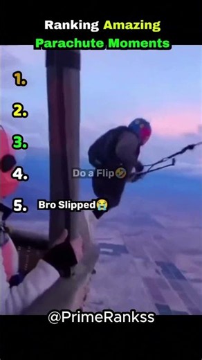 Ranking Best Parachute Moments #extremesports #fails #action