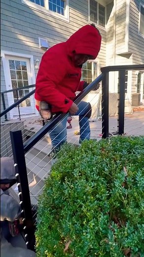 Cable Rails Installation!! Feeney cable rails. %rails #cablerails #decks #azek #composite #azek