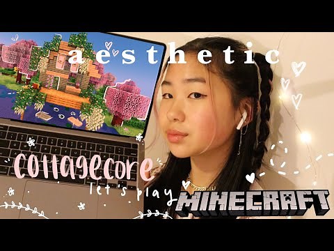 aesthetic cottagecore SURVIVAL minecraft let's play EP 1 | gabrielle teo