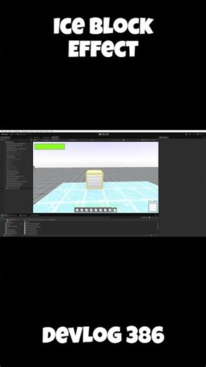 Ice Block Effect 【DevLog 386】 #ゲーム制作 #indiedev #unitydev