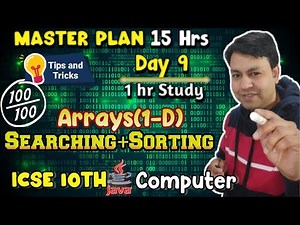 Master Plan Day 9 P2 Searching & Sorting ICSE 10th Computer Exam Preparation || YP Computer Classes