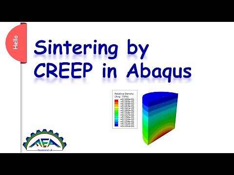 Abaqus CREEP sintering. A tutorial for sintering simulation in Abaqus.