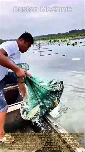 Traditional Cast Net Fishing Harvesting the Wealth of the River: The Ancient Art of River Fishing