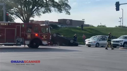 Omaha Fire and Omaha Police were called to 144th and W Center for a multiple car crash. One car was flipped over. No patients needed transport. OPD will handle the scene. | Omaha Scanner
