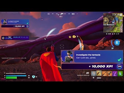 How to EASILY Investigate the tentacle in Fortnite locations Quest!